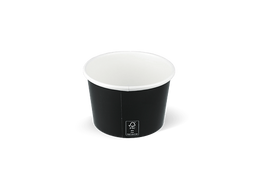 Klika - IJsbeker 240ml Ø90mm 8oz FSC®Mix karton zwart | 1000 stuks