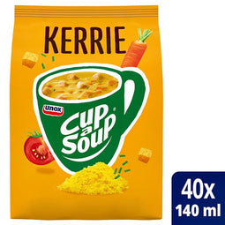 Unox - Cup-a-Soup machinezak kerrie 140ml | Zak a 40 portie | 4 stuks