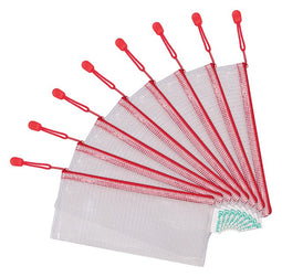 Tarifold - Opbergtas met rits 250x115mm PVC rood