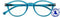 I Need You - Leesbril i need you +1.00dpt tropic blauw