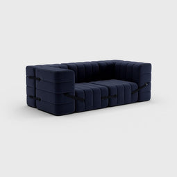 Curt-set 7 - E.g. Flexible 2-seater With Armrests - Dama - 0048 (dark Blue)