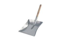 Cleaninq - Stofblik verzinkt houten steel 23x21 cm