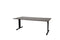 Linesto bureau, hoogte instelbaar (61-90cm) met 180x80cm havana/ kersen licht 25mm blad en zwart (RA
