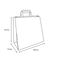 Klika - Papieren draagtassen Middel Bruin 26+17x27cm BIO | 250 stuks