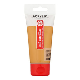 Talens Art Creation - Acrylverf tac 234 sienna naturel tube 75ml | Tube a 75 milliliter | 3 stuks