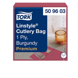 Tork - Pochette LinStyle® 1-laags 50st duurzaam bordeaux 509603 | Pak a 50 stuk | 12 stuks