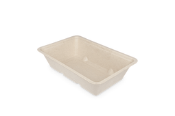 Klika - Frietbakjes A7 suikerriet Plastic- en Pfas-vrij BIO | 500 stuks