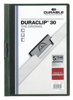 Durable - Klemmap Duraclip A4 3mm 30 vellen donkergroen