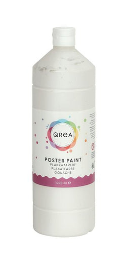 Qrea - Plakkaatverf wit 1000ml