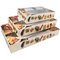 Klika - Cateringdoos | Bon appetit | karton + PLA | 360x550x80mm | met venster | wit | 10 stuks