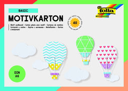 Folia Paper - Fotokarton Folia A6 pak à 40 vel ass | Doos a 5 pak x 40 vel | 5 stuks