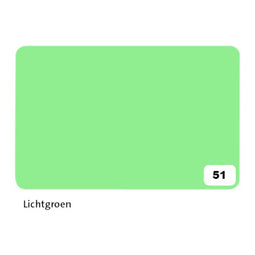 Folia Paper - Fotokarton Folia 2zijdig 50x70cm 300gr nr51 lichtgroen | 10 stuks