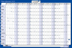 Legamaster - jaarplanner 2025, ft 60 x 90 cm, gelamineerd karton, opgerold