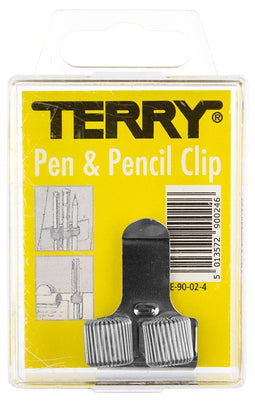 Terry - Clip tbv 2 pennen/potlood zilverkleurig | 1 stuk | 80 stuks