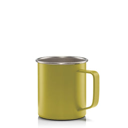 Mizu - Camp Cup | 370 ml Stainless Camp Mug with Handle | Single Wall | Stainless
