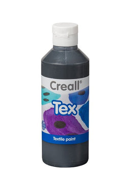 Creall - Textielverf creall tex zwart 250ml | Fles a 250 milliliter | 6 stuks
