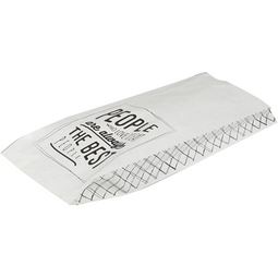 Depa® - ® Zak | Snackzak | Ersatzpapier | 14/ 4x34cm | Love to Eat | wit/zwart | 1000 stuks