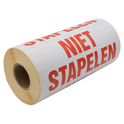 Klika - Niet selen etiketten 200 x 90 mm 500 stuks per rol