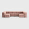 Curt-set 15 - E.g. Flexible U-shaped Sofa - Barcelona - Lotus - V3347/24 (rose)