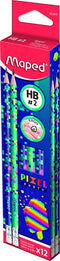 Maped - Potlood maped pixel party met gum set a 12 stuks