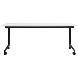 Beliani CAVI - Inklapbaar bureau - Wit/Zwart - 180 x 60 cm - Staal