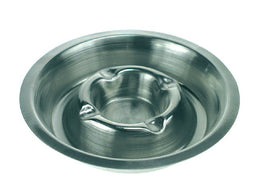 Vepa Bins - Asbak metaal verchroomd 160mm RVS selbaar