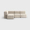 Curt-set 9 - E.g. Flexible Small Corner Sofa - Sera - Calla (white / Beige)