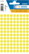 HERMA - Etiket 1834 rond 8mm fluor geel 540 stuks