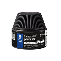 Staedtler - Viltstiftvulling lumocolor permanent zw | Stuk a 30 milliliter | 4 stuks