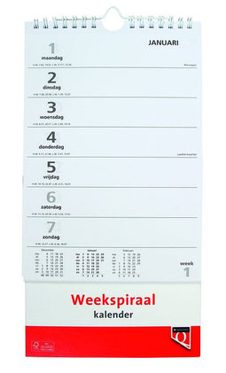 Quantore - Weekspiraalkalender 2023 | 1 stuk | 10 stuks