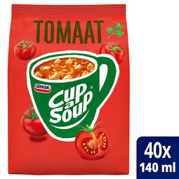 Unox - Cup-a-Soup machinezak tomaat 140ml | Zak a 40 portie | 4 stuks