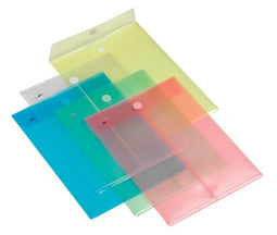 HF2 - Enveloptas A4 240x335mm staand PP transparant wit