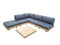Los Angeles Corner Set (000314) - Steel Anthracite
