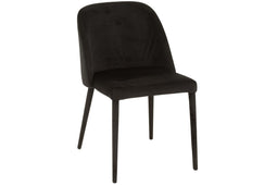 Jline Chair Charlotte Textile/metal Black