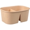 Klika - Bak | Kraftpapier + PP | 2-vaks | 930ml | kilobak | 171x118x75mm | bruin | 300 stuks