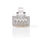RJ45-Connector | Male | Stranded STP CAT6 | Recht | Verguld | 1 Stuks | PVC | Transparant