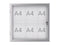 MAUL - Buiten- binnenvitrine wand excite whiteboard 6xA4 met slot