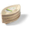 Depa® - ® Bord | ovaal | 1-vaks | palmblad | 28x15cm | naturel | 25 stuks