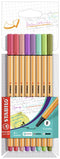 Stabilo - Fineliner point 88/8 f assorti | 8 etui | 10 stuks