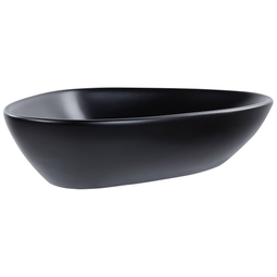 Beliani TIRIG - Wastafel - Zwart - 60 x 39 cm - Keramiek