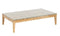 Norton Lounge Table - Acacia Light Teak Look - Glass Top