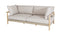 Berga Lounge Bench (with Low Side Cushions) 90x240x58cm (1036) - Rope Flat 20mm Taupe