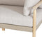 Berga Lounge Bench (with Low Side Cushions) 90x240x58cm (1036) - Rope Flat 20mm Taupe
