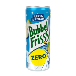 DubbelFrisss - Fruitdrank dubbelfrisss appel perzik zero 250ml