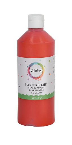 Qrea - Plakkaatverf lichtrood 500ml
