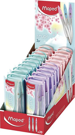 Maped - ser Study 2-delig pastel display à 20 stuks assorti