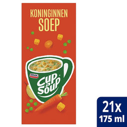 Unox - Cup-a-Soup koninginnensoep 175ml | Doos a 21 zak | 4 stuks