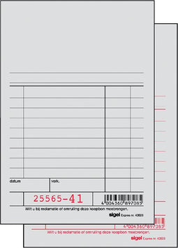 Sigel - Kassablok SI-40920 150x100mm 50x2vel