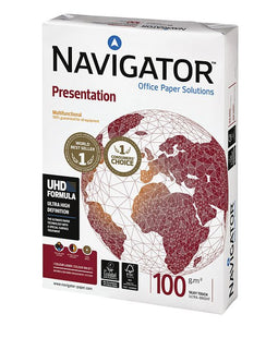 Navigator - Kopieerpapier Presentation A4 100gr wit 500vel | Pak a 500 vel | 5 stuks