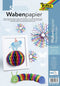 Folia Paper - Honingraat papier 23x33cm regenboog | Set a 5 vel | 5 stuks